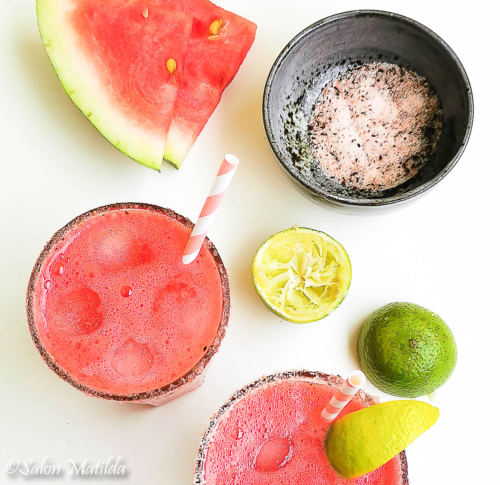 Tequila Cocktail, Wassermelone, Bloggeburtstag