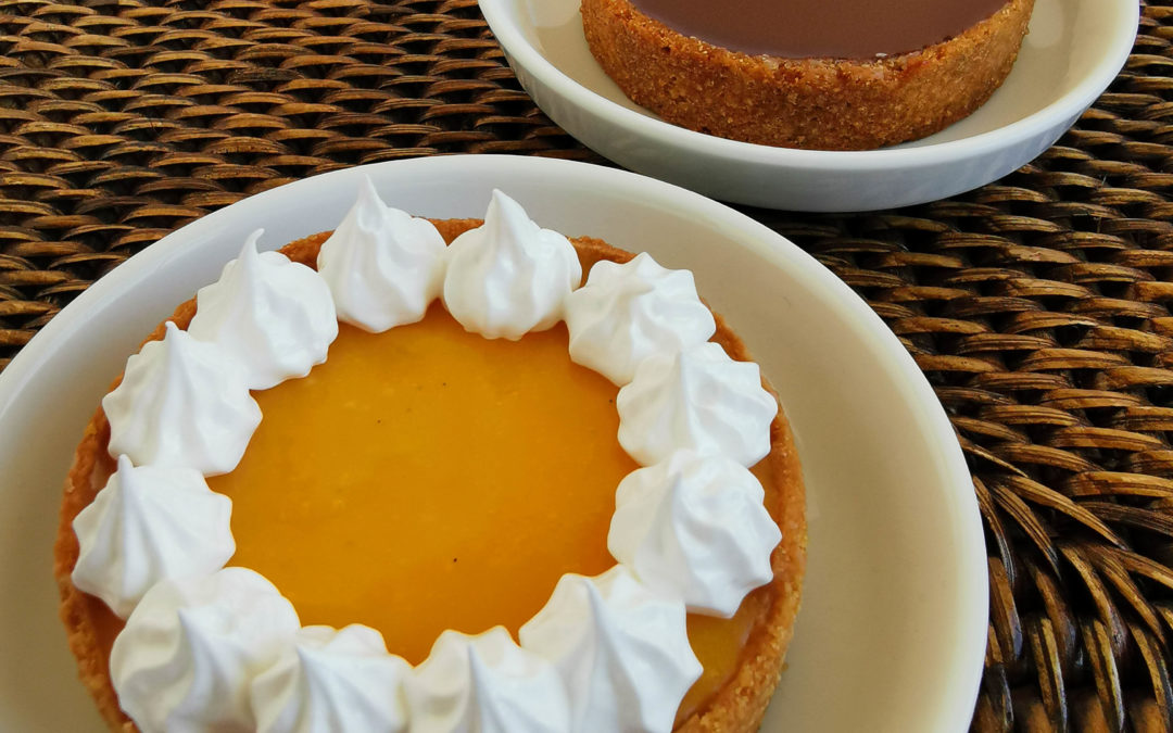 Tartelettes, Passionsfrucht, Schokolade