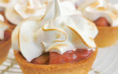 Rhabarber, Tartelettes, Meringue
