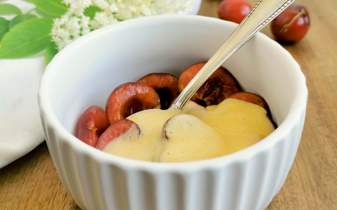 Zabaglione, Kirschen, Sommeranfang