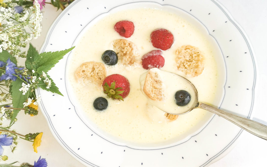 Koldskål (Buttermilchkaltschale), Kammerjunkere, Dänemark