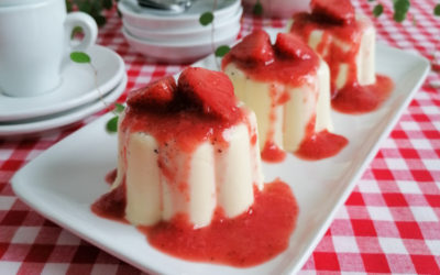 Pannacotta, Grappa, Erdbeeren