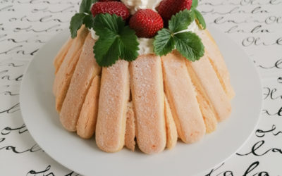 Charlotte, Erdbeeren, Joghurt