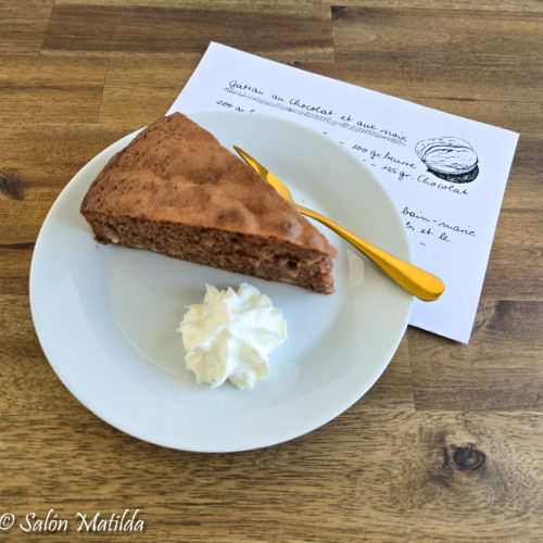 Gâteau au chocolat et aux noix, Schokolade, Walnuss